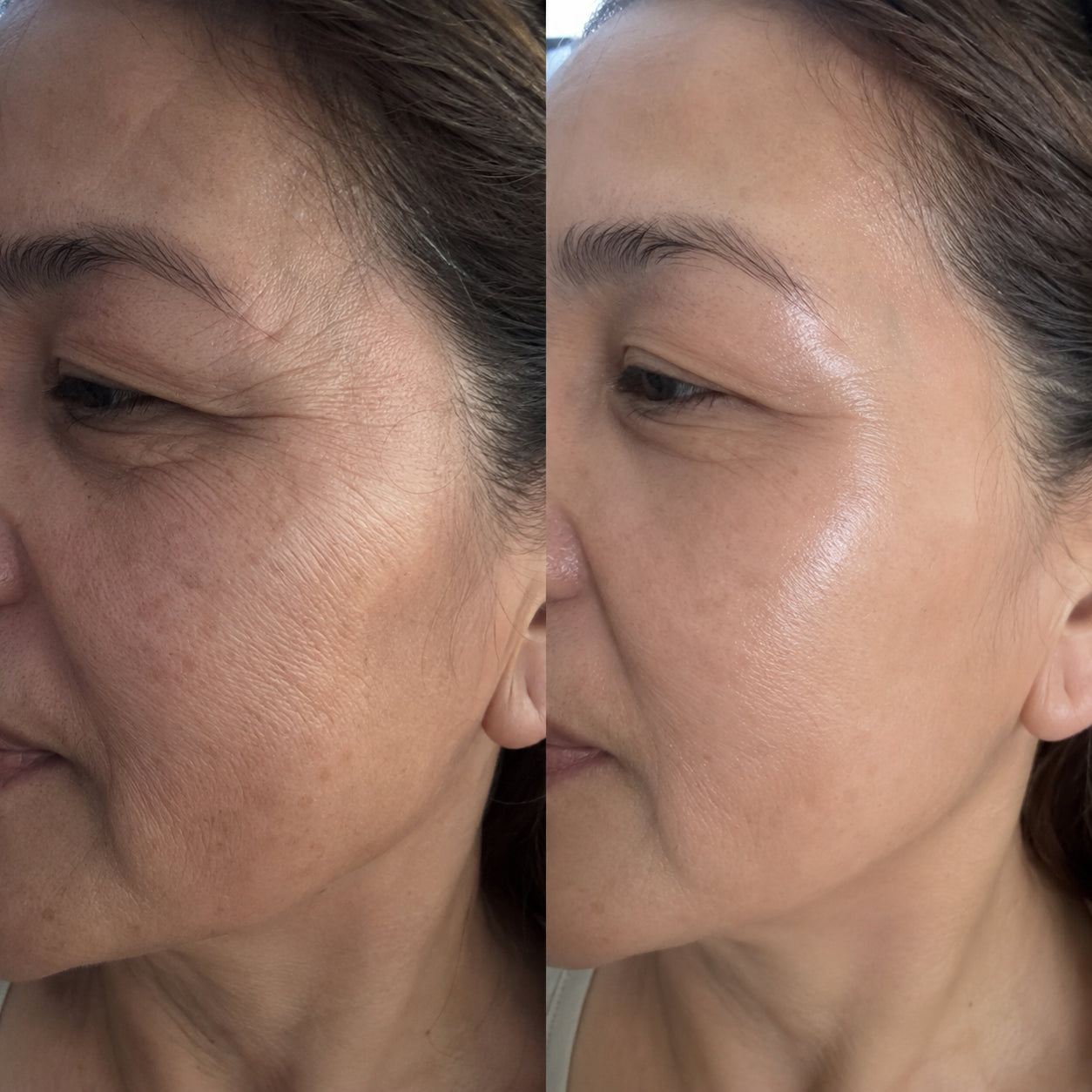 Customer-submitted before and after result