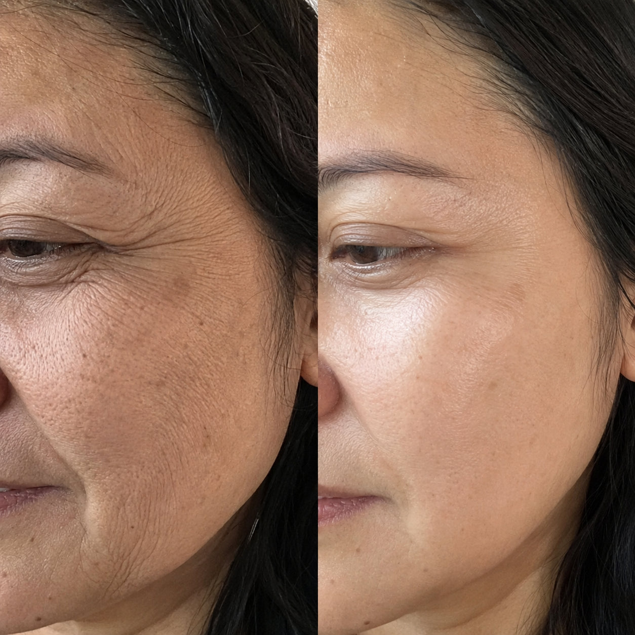 Customer-submitted before and after result